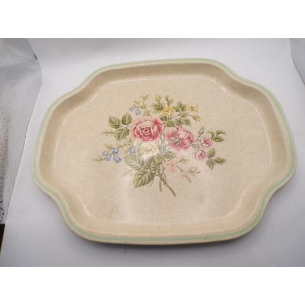 Vintage Avon Decorative Serving Tray Floral‎ Bouquet Made in England